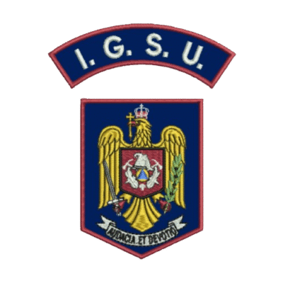Emblema Pompieri IGSU - Sigla Brodata Set - Albastru